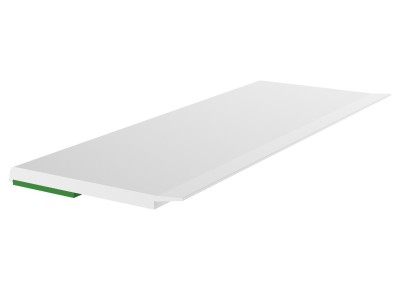 Samolepicí PVC lišta 20 x 2,5 mm s praporkem bílá – tyč 6 m